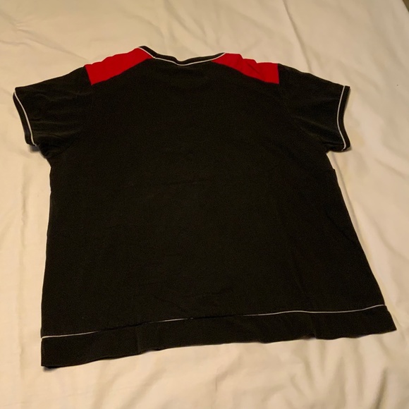 Bum Athletics Black+Red Short Sleeve Tee (L) - Picture 2 of 9